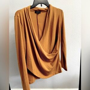 1State Medium beige long sleeve top